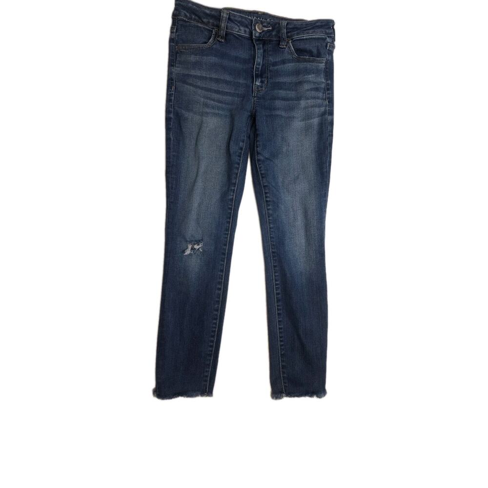 American Eagle Jegging Crop Womens Size 10 Jeans Distressed